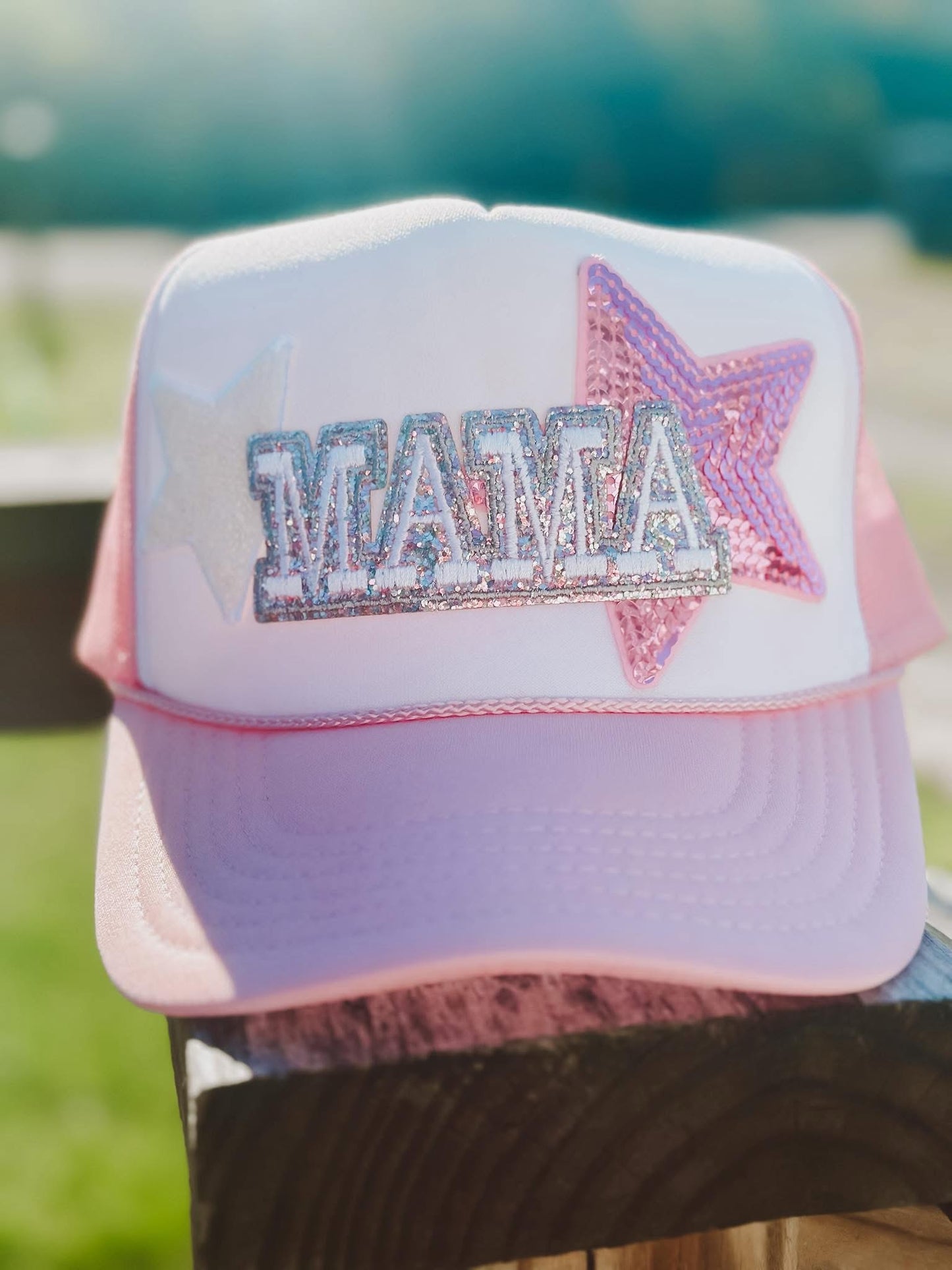 Mama pink hat